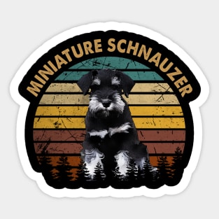 Miniature Schnauzer Swagger Stylish Tee Talk for Dog Admirers Sticker